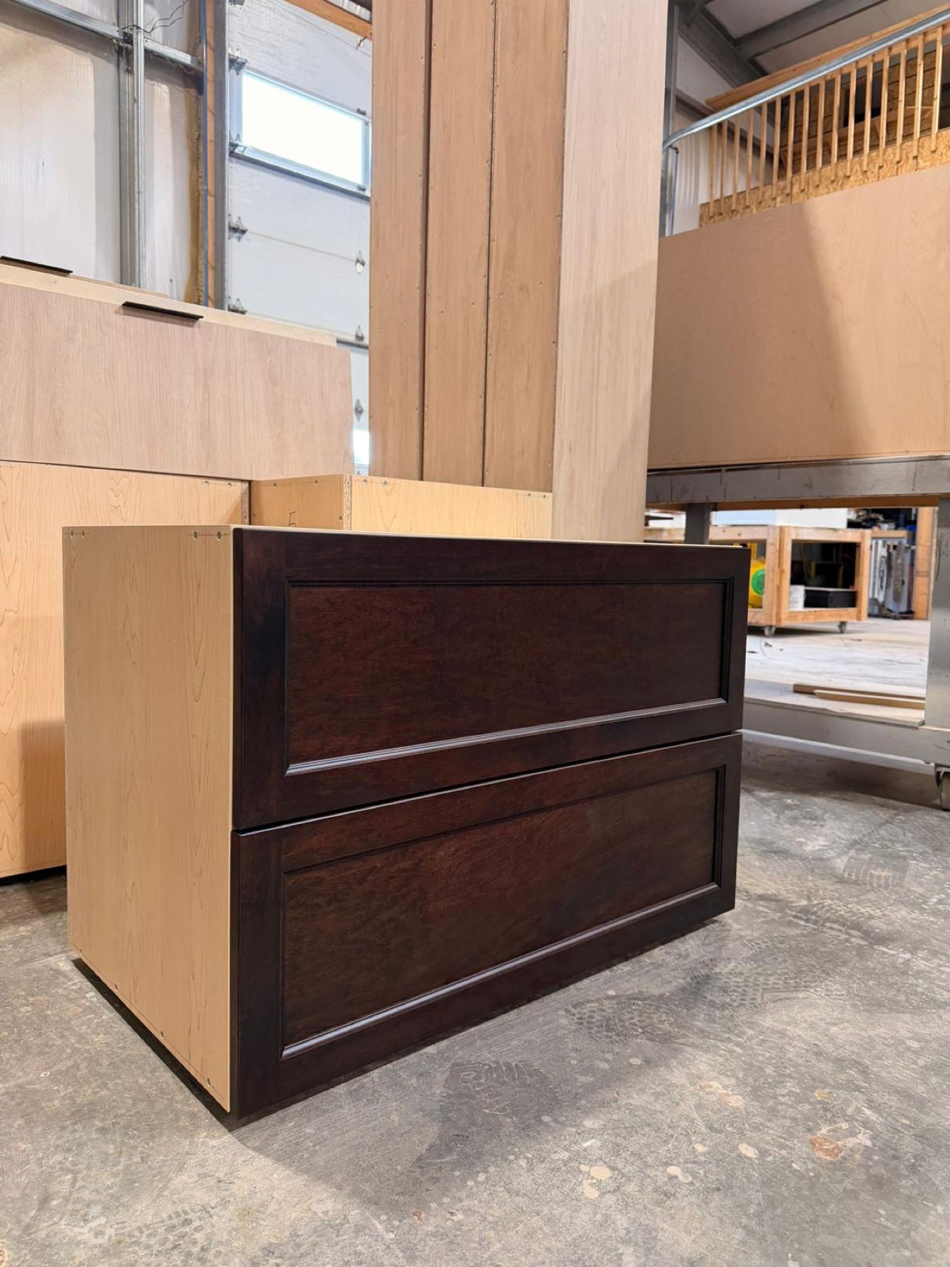 Closet drawer detail, open