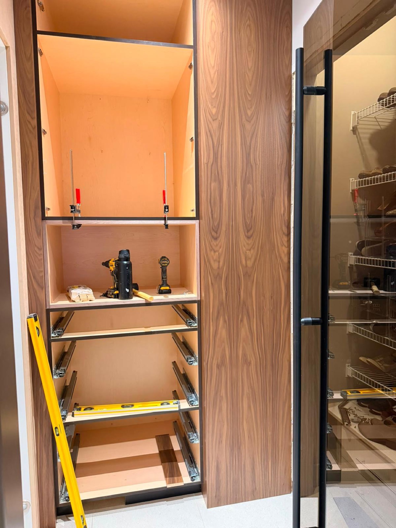 Closet hardware installation